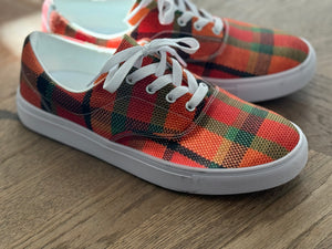 VDUBYA Plaid sneakers Orange