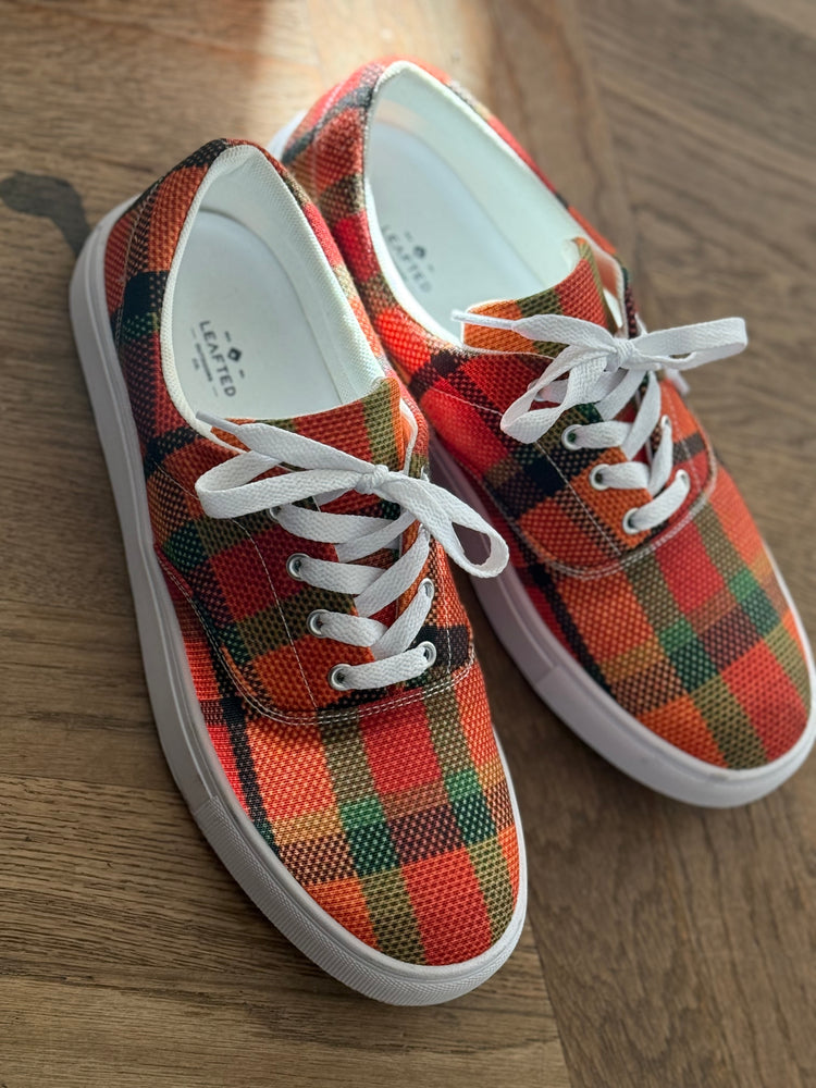 VDUBYA Plaid sneakers Orange