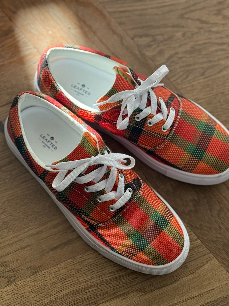 VDUBYA Plaid sneakers Orange