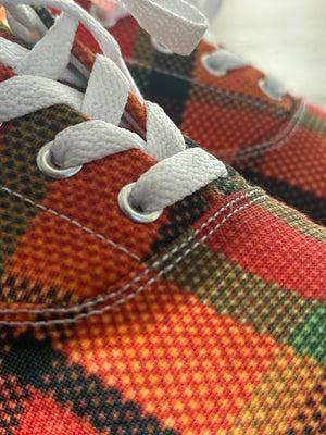 VDUBYA Plaid sneakers Orange