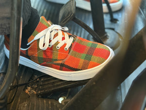 VDUBYA Plaid sneakers Orange