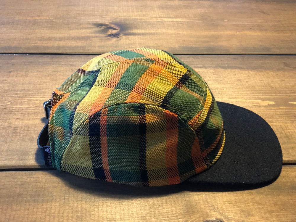 Westy Plaid Hat in orange