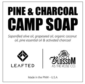 Biodegradable camp soap on a rope