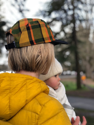 Westy Plaid Hat in orange