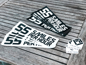 Bumper sticker -55 smiles