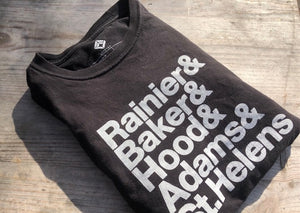 PNW cascade range Organic T-Shirt black
